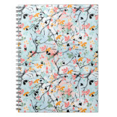 Carnet motif Abstrait, motif d'automne (Devant)