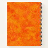 Carnet Motif Abstrait orange (Dos)