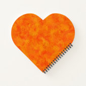 Carnet Motif Abstrait orange (Dos)