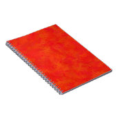 Carnet Motif abstrait orange rouge (Côté Droit)