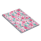 Carnet Motif Abstrait Pastel Pink (Côté Droit)