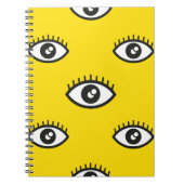 Carnet motif Abstrait pour oeil transparent. Souris ocula (Devant)