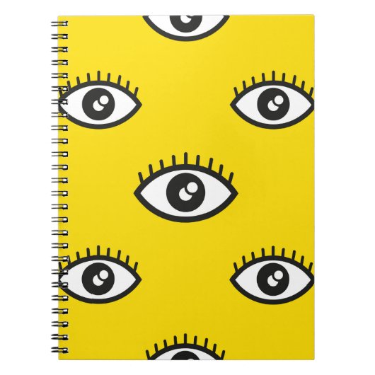 Carnet motif Abstrait pour oeil transparent. Souris ocula (Devant)