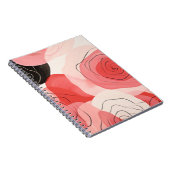 Carnet motif abstrait rose (Côté Droit)
