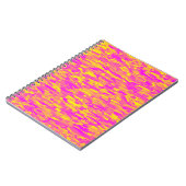 Carnet Motif Abstrait rose jaune orange (Côté gauche)