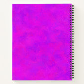 Carnet Motif Abstrait rose pourpre (Dos)