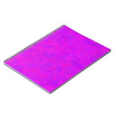 Carnet Motif Abstrait Rose Violet (Côté gauche)