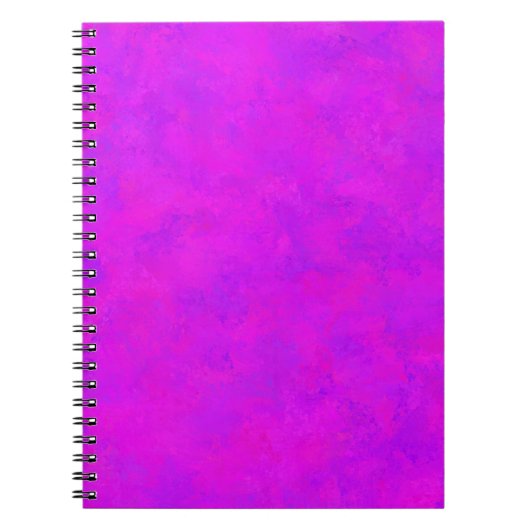 Carnet Motif Abstrait Rose Violet (Devant)