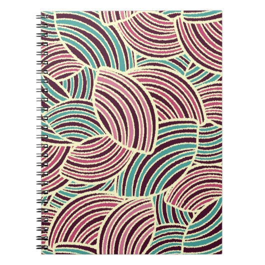 Carnet Motif abstrait sans couture avec l'image de géomet (Devant)