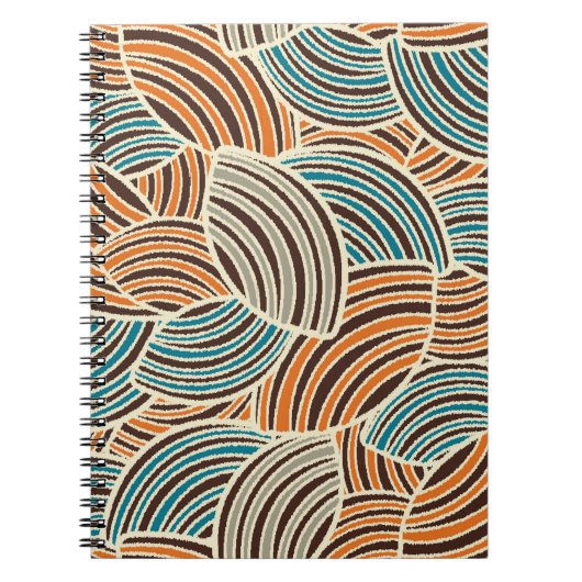 Carnet Motif abstrait sans couture avec l'image de géomet (Devant)