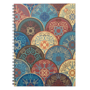 Carnet Motif abstrait sans couture de l'abstra coloré ten