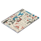 Carnet motif Abstrait sans faille sur le thème de la Fran (Côté gauche)