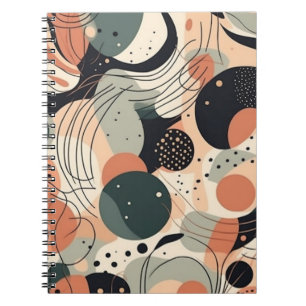 Carnet Motif Abstrait sans fil minimal - géométrique (7)