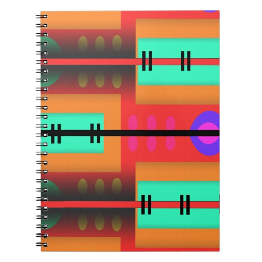 Carnet Motif Abstrait transparent (Devant)