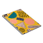 Carnet motif Abstrait transparent avec différentes formes (Côté Droit)