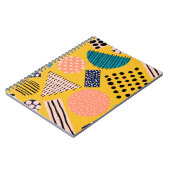 Carnet motif Abstrait transparent avec différentes formes (Côté gauche)