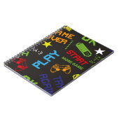 Carnet motif abstrait transparent dans le style de jeu de (Côté gauche)