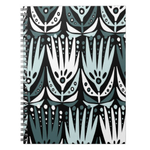 Carnet Motif abstrait vintage moderne et transparent avec