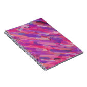 Carnet Motif Abstrait violet et rose (Côté Droit)