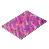 Carnet Motif Abstrait violet et rose (Côté gauche)
