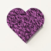 Carnet Motif Abstrait Violet Noir (Dos)