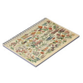 Carnet Motif Adolphe Millot Fleurs (Côté gauche)