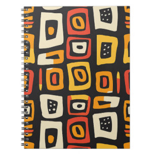 Carnet Motif africain Abstrait géométrique