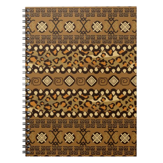 Carnet Motif africain de peau de guépard (Devant)