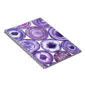 Carnet Motif agate violet (Côté Droit)