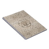 Carnet Motif alchimique 3 du symbole en pierre du (Côté Droit)