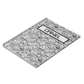 Carnet Motif Alien personnalisé (Côté gauche)