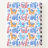 Carnet Motif Alpaca coloré clair (Dos)