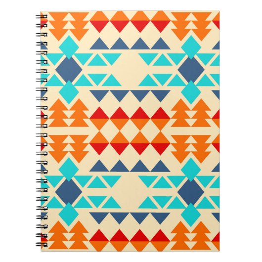 Carnet Motif amérindien sans soudure rhombus et tr (Devant)