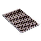 Carnet Motif Amethyst Gold Black Zigzag (Côté Droit)