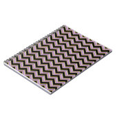 Carnet Motif Amethyst Gold Black Zigzag (Côté gauche)