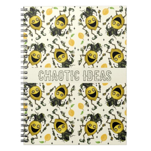 Carnet Motif ami bouffon du vide Lemon (Devant)