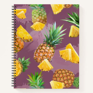 Carnet Motif Ananas 3