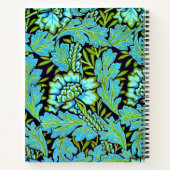 Carnet Motif Anemone par William Morris (Dos)