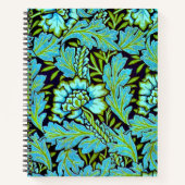 Carnet Motif Anemone par William Morris (Devant)