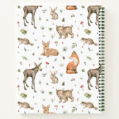 Carnet Motif animal de bois mou (Dos)