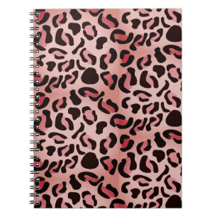 Carnet Motif animalier moderne à motif léopard