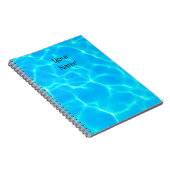 Carnet Motif Aqua Avec Réflexion Vagues (Côté Droit)