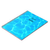 Carnet Motif Aqua Avec Réflexion Vagues (Côté gauche)