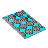 Carnet Motif Aqua Dartboards, (Côté Droit)