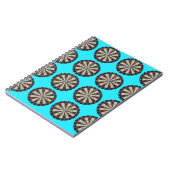 Carnet Motif Aqua Dartboards, (Côté gauche)