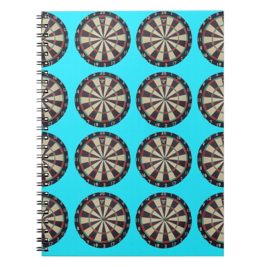 Carnet Motif Aqua Dartboards, (Devant)