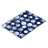 Carnet Motif aquarelle illustration de la galaxie spatial (Côté gauche)