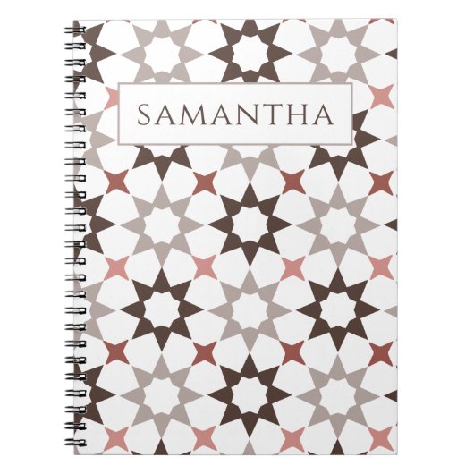 Carnet motif arabesque (Devant)