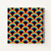 Carnet Motif arc-en-ciel coloré (Dos)