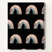 Carnet Motif arc-en-ciel couleur Pastel personnalisé (Dos)